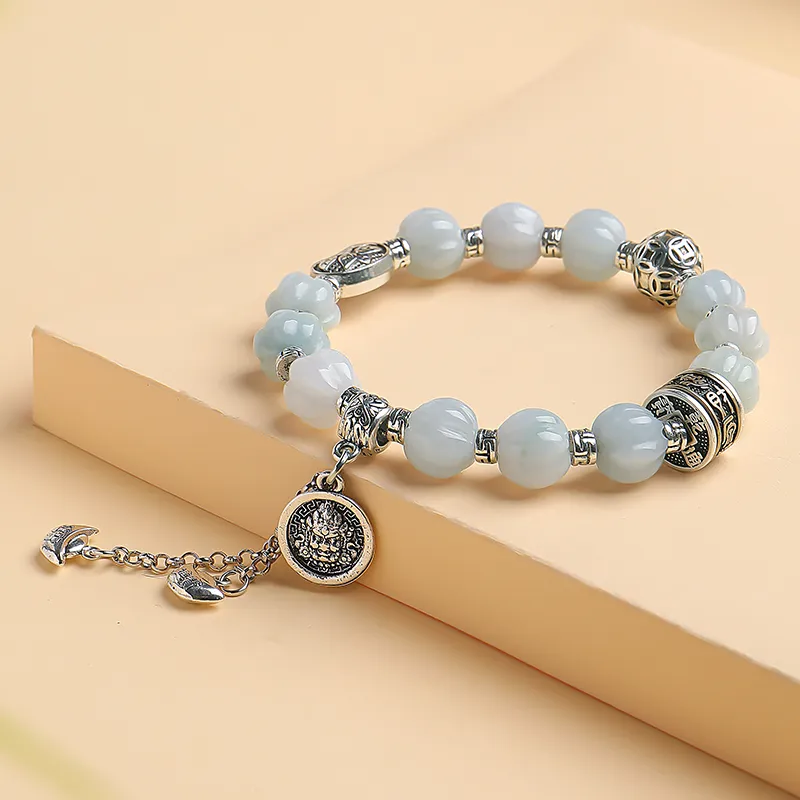 With The Heart Of The Jade Glutinous Jade Jadeite Bracelets Women's-6