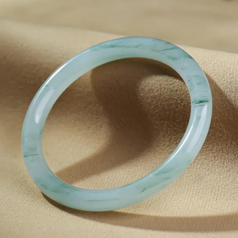 With The Heart Of The Jade Tianshan Jade Bangles Women's-6
