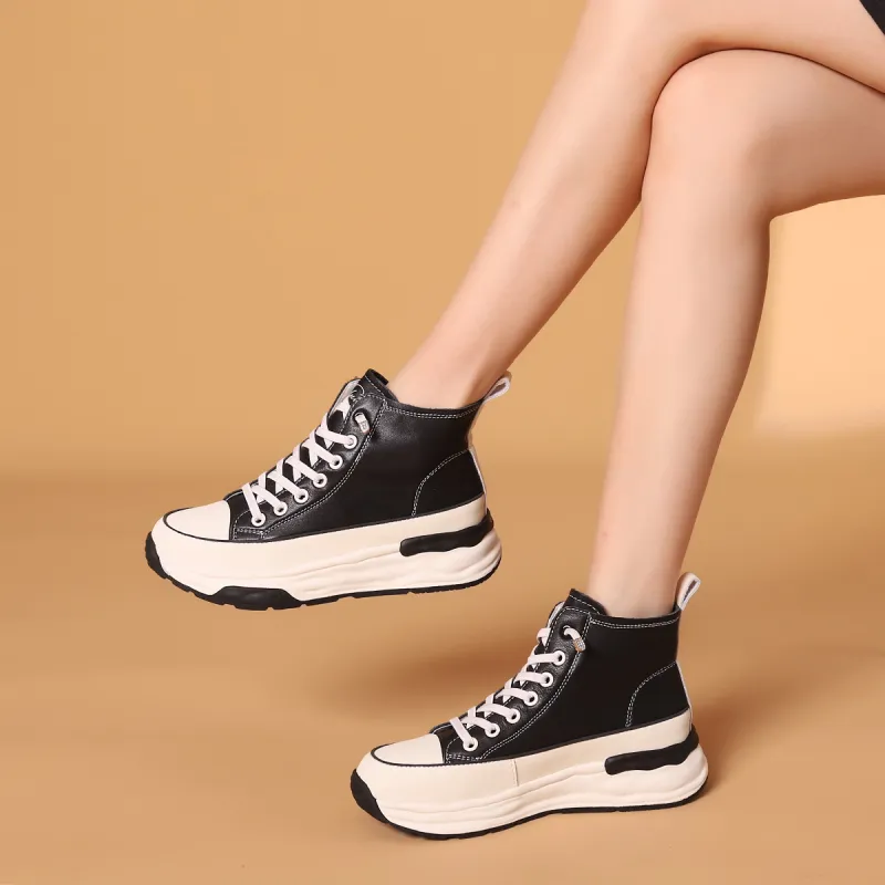 VEDULLAR Wear-Resistant High-Top Casual Shoes Women's-3