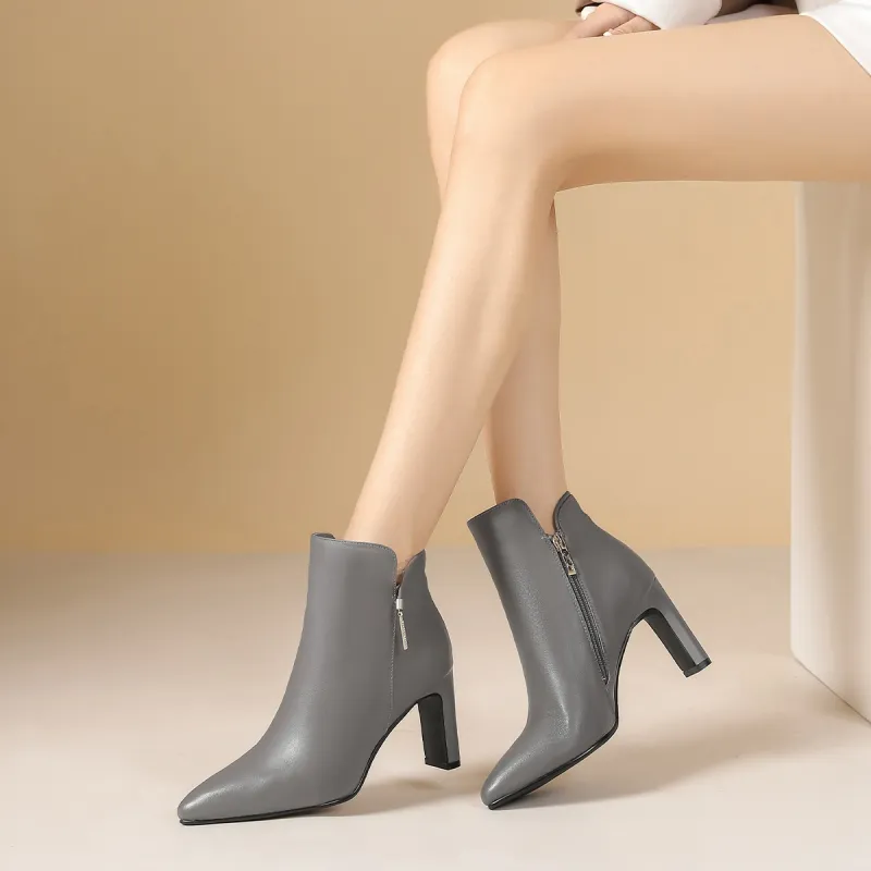 VEDULLAR Ankle Boots Women's Black/Gray-10