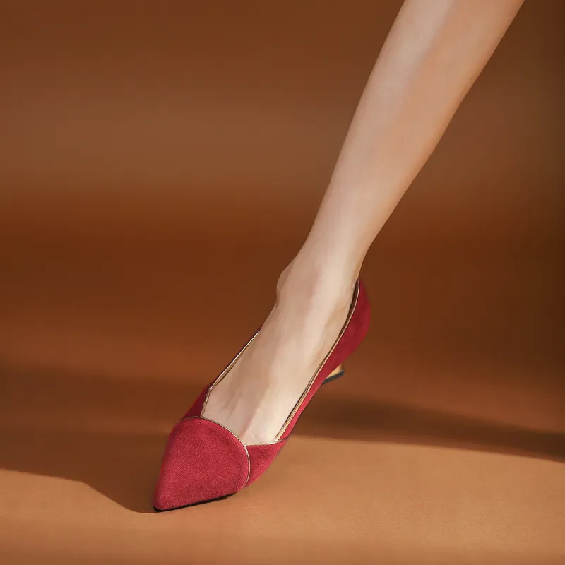 VEDULLAR Chunky Heel High Heels 3.5cm Women's-9
