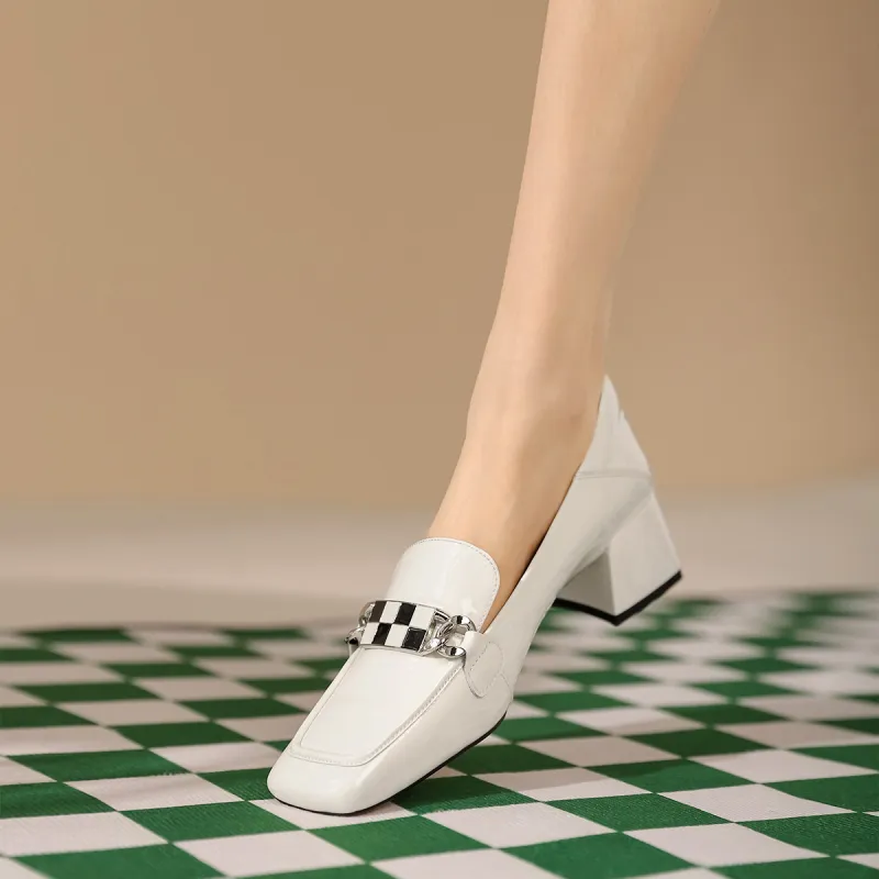 VEDULLAR Chunky Heel High Heels 4.5cm Women's-13