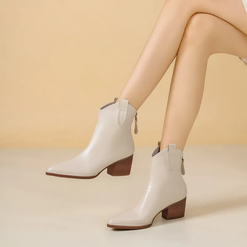 VEDULLAR Ankle Boots 6.2cm Women's Brown-5