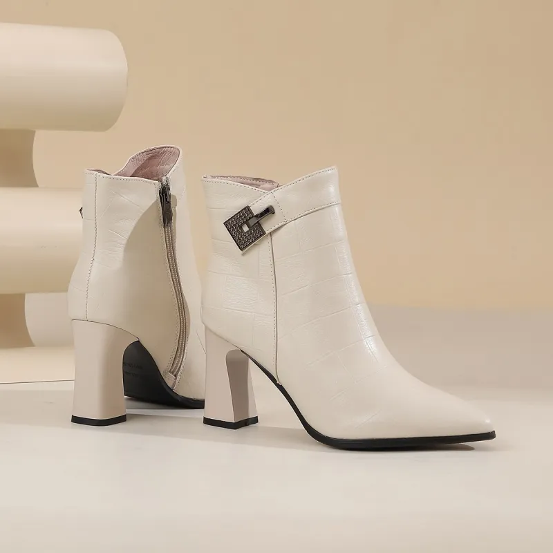VEDULLAR Ankle Boots Women's Black/Burgundy/Beige-13