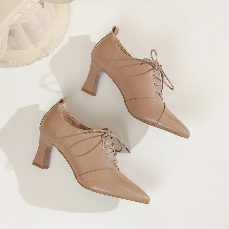 VEDULLAR Chunky Heel High Heels 6.5cm Women's-8