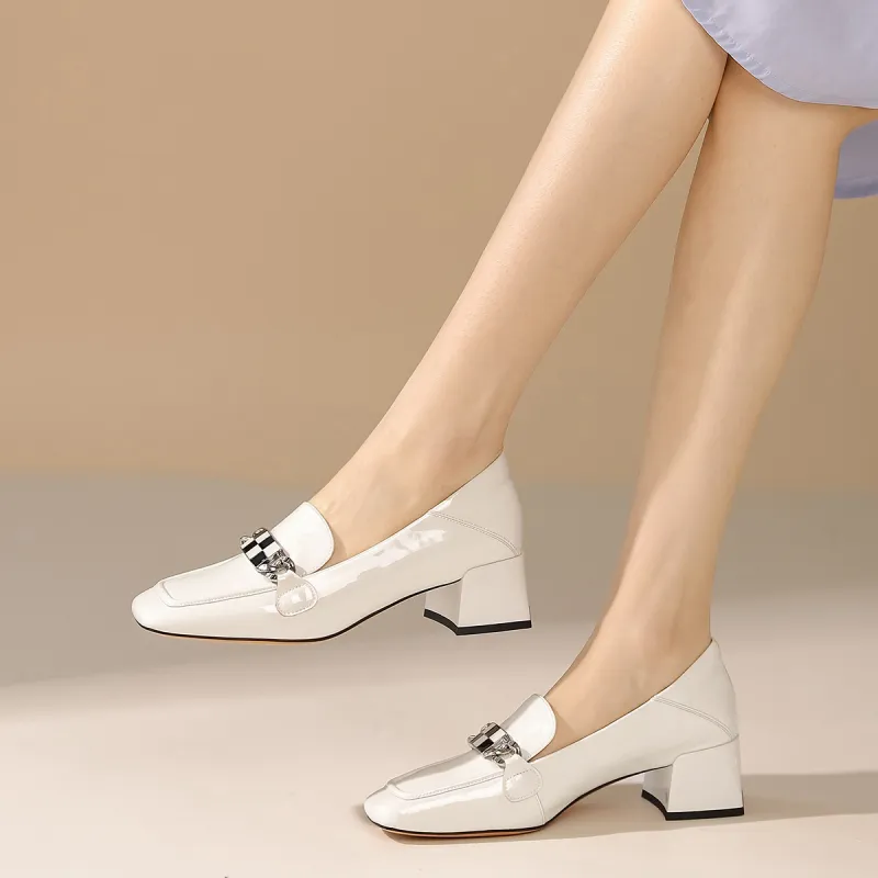 VEDULLAR Chunky Heel High Heels 4.5cm Women's-12