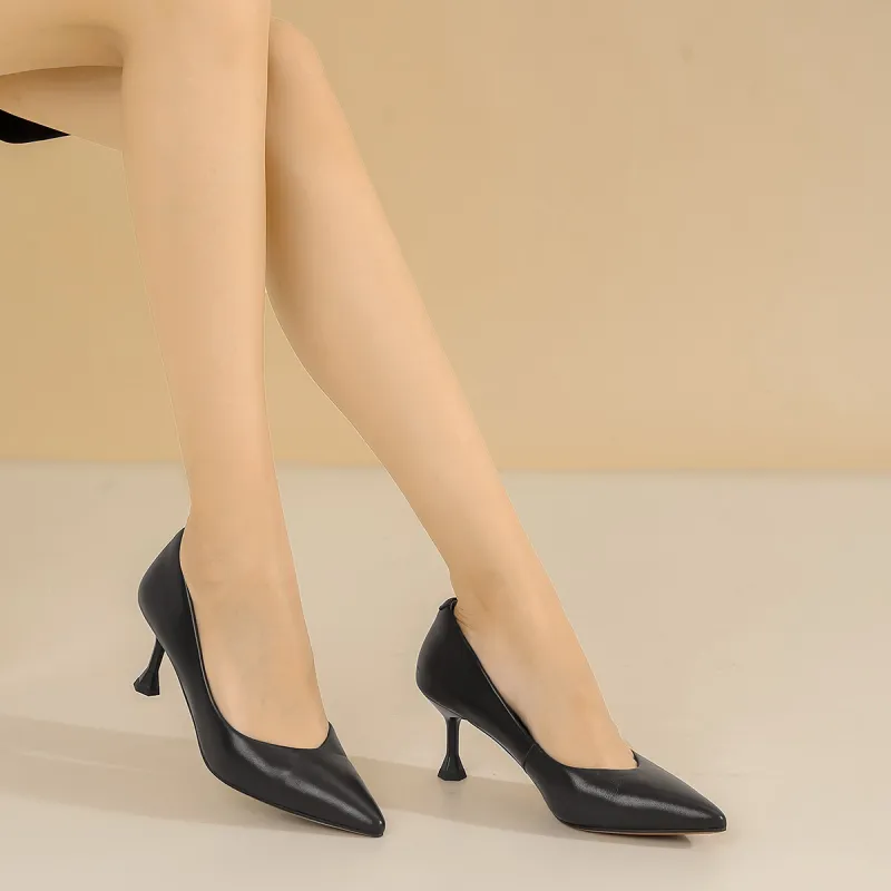 VEDULLAR Slim Heel High Heels 6.5cm Women's-4