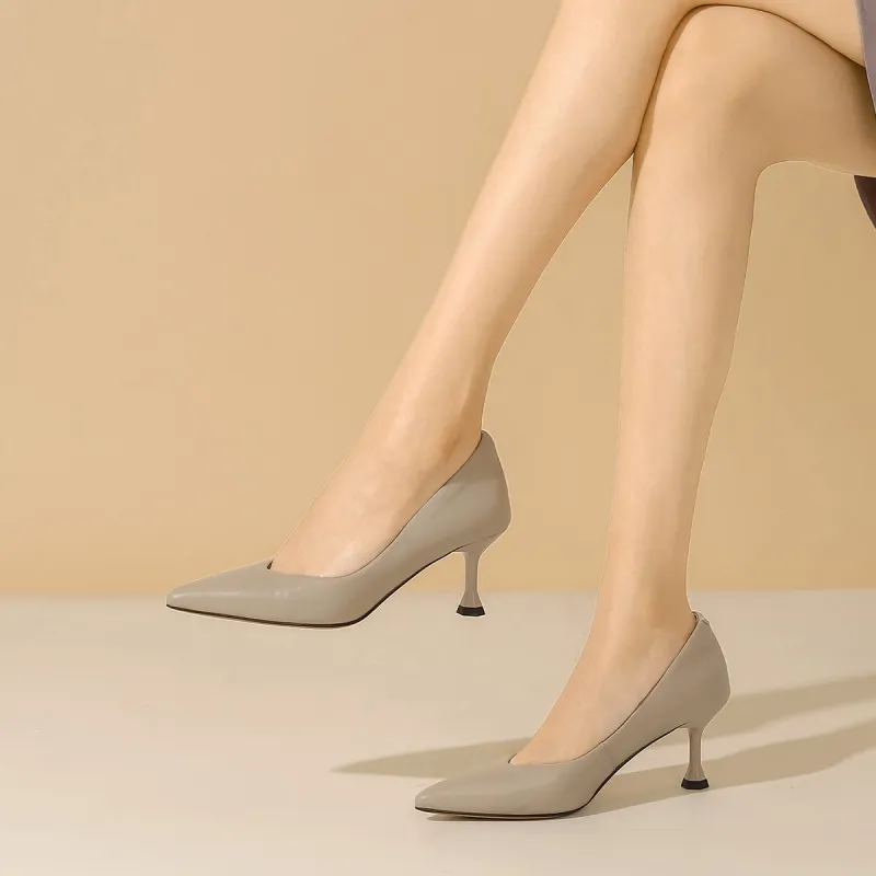 VEDULLAR Slim Heel High Heels 6.5cm Women's-13
