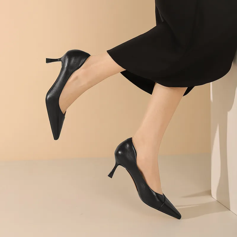 VEDULLAR Slim Heel High Heels 6.5cm Women's-12