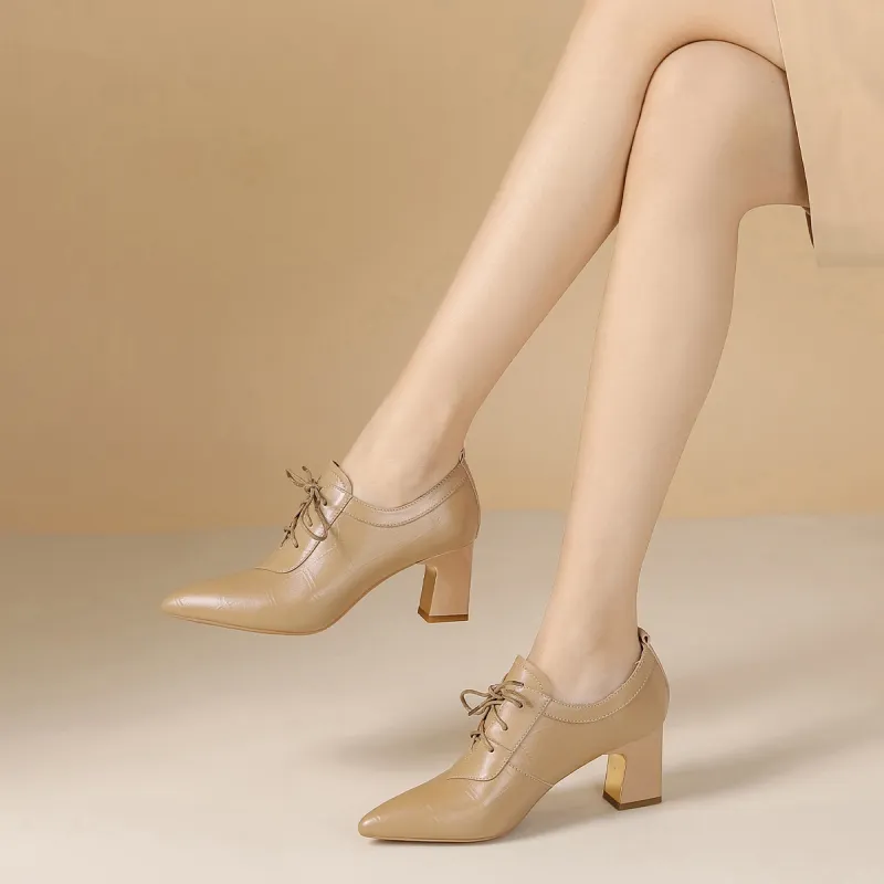 VEDULLAR Chunky Heel High Heels 6.5cm Women's-3