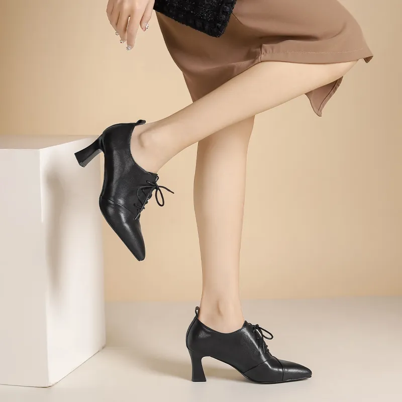 VEDULLAR Chunky Heel High Heels 6.5cm Women's-3