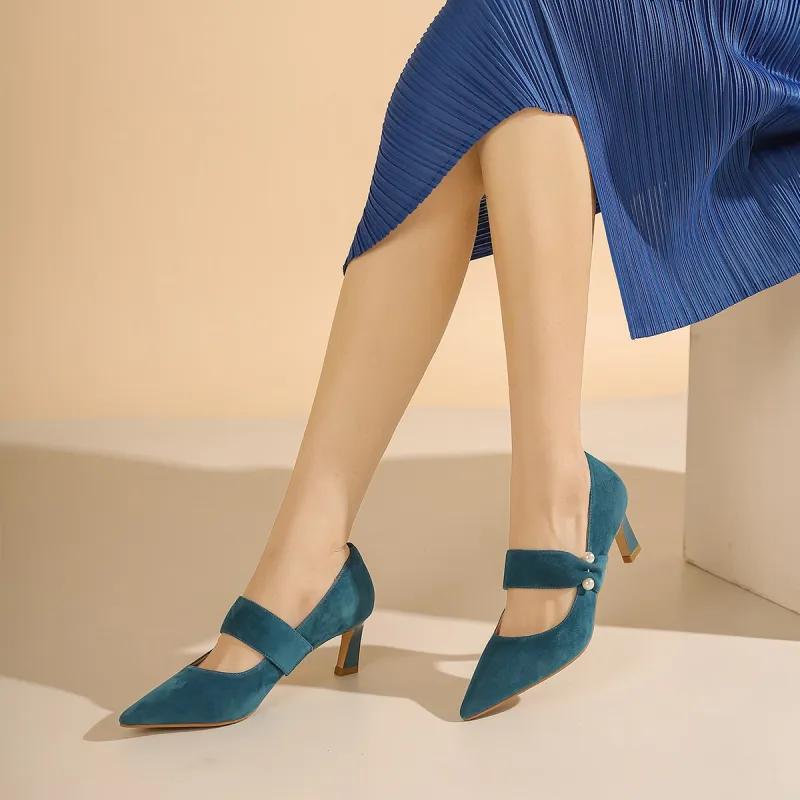 VEDULLAR Slim Heel High Heels 5.5cm Women's-15
