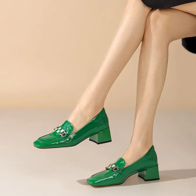 VEDULLAR Chunky Heel High Heels 4.5cm Women's-20