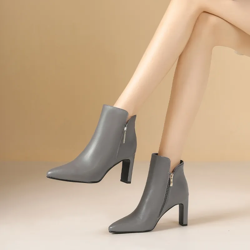 VEDULLAR Ankle Boots Women's Black/Gray-9