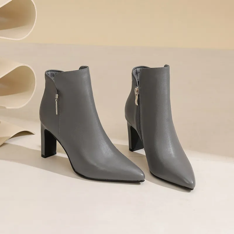 VEDULLAR Ankle Boots Women's Black/Gray-11
