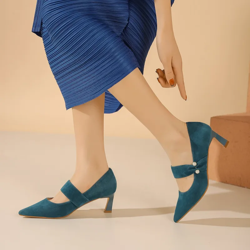 VEDULLAR Slim Heel High Heels 5.5cm Women's-16