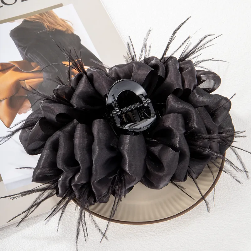 ZANC Acrylic, Organza Hair Clips Women's-1