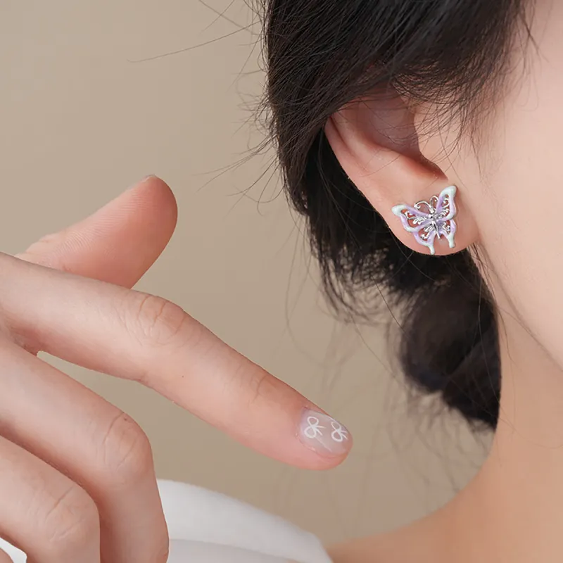 ZANC Alloy Stud Earrings Women's-3