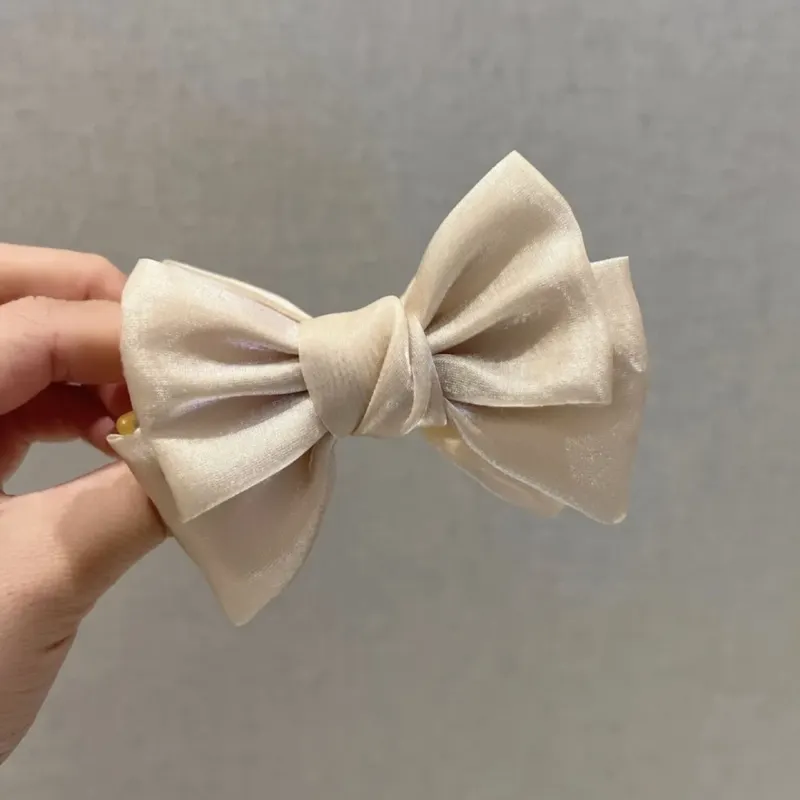 ZANC Satin Hair Clips Women's Multiple Colors-6