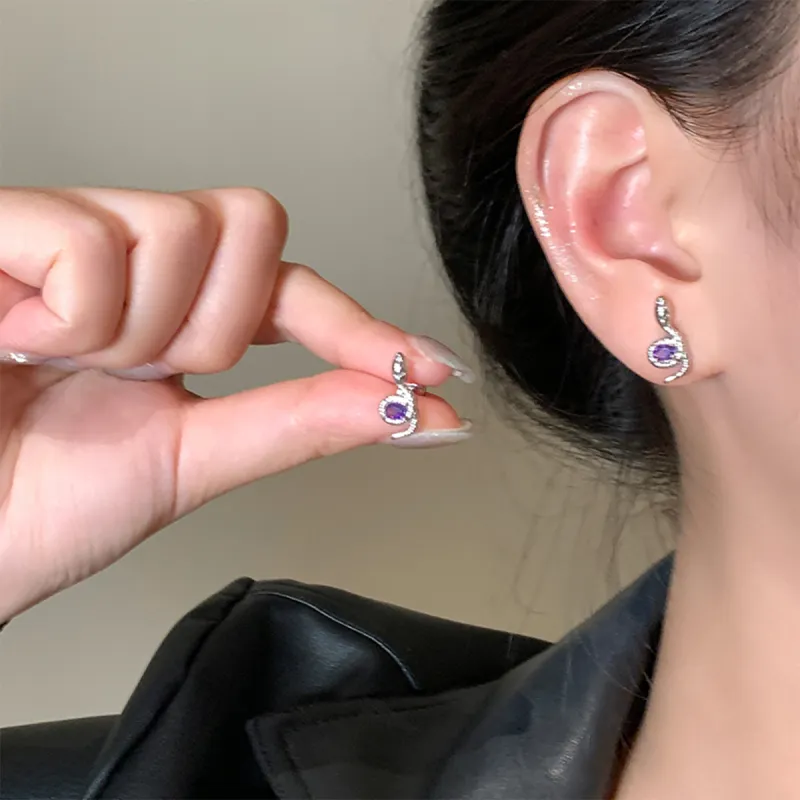 ZANC Titanium Steel Stud Earrings Women's-7