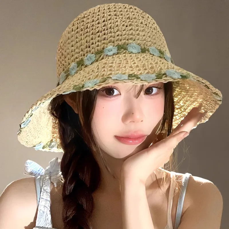 ZANC Straw Woven Sun Protection Hats Unisex-10