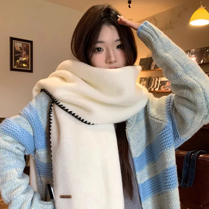 ZANC Knit Scarves Unisex-5