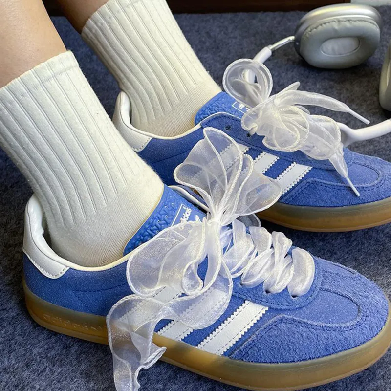 ZANC Chiffon Gauze Shoelaces Unisex-1