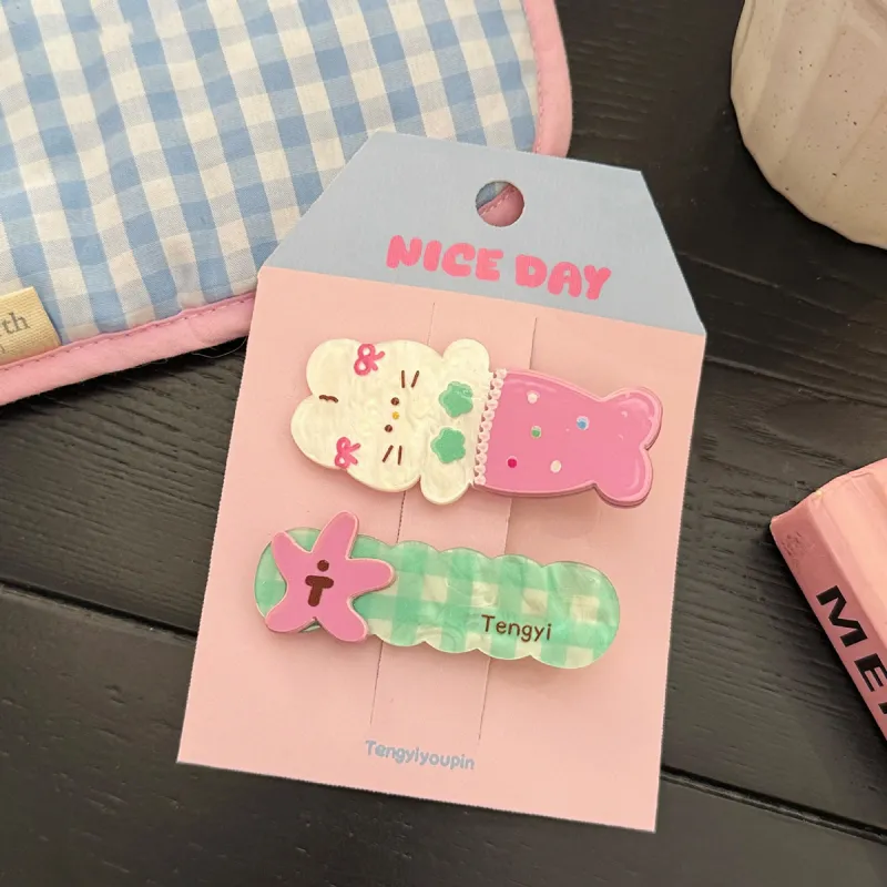 ZANC Acrylic Hair Clips Women's-1