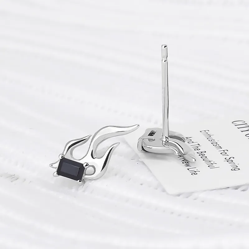 ZANC Alloy Stud Earrings Unisex-3