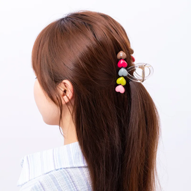 ZANC Acrylic Hair Clips Women's Multiple Colors-13