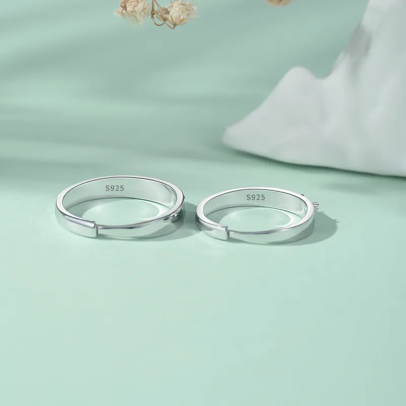 ZANC 925 Sterling Silver Rings Unisex-4