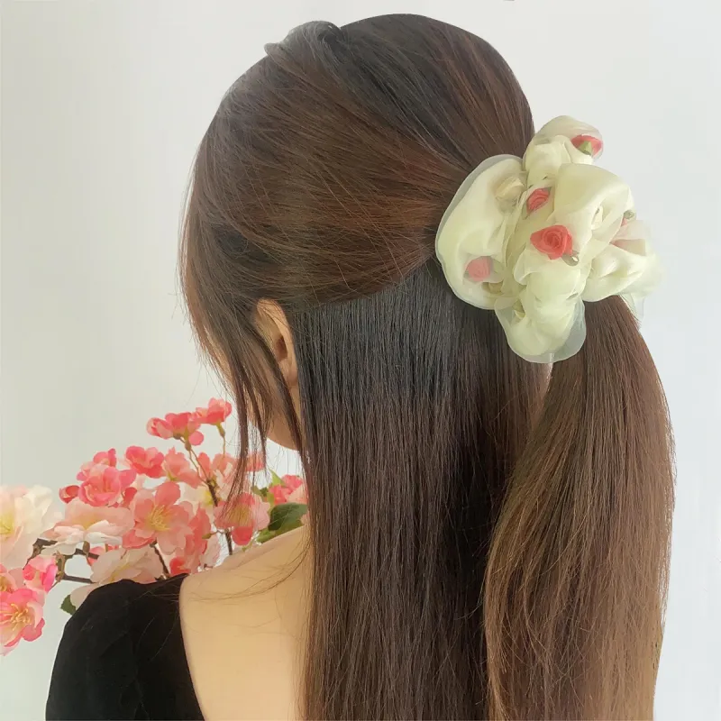 ZANC Fabric Hair Ties Women's Multiple Colors-4
