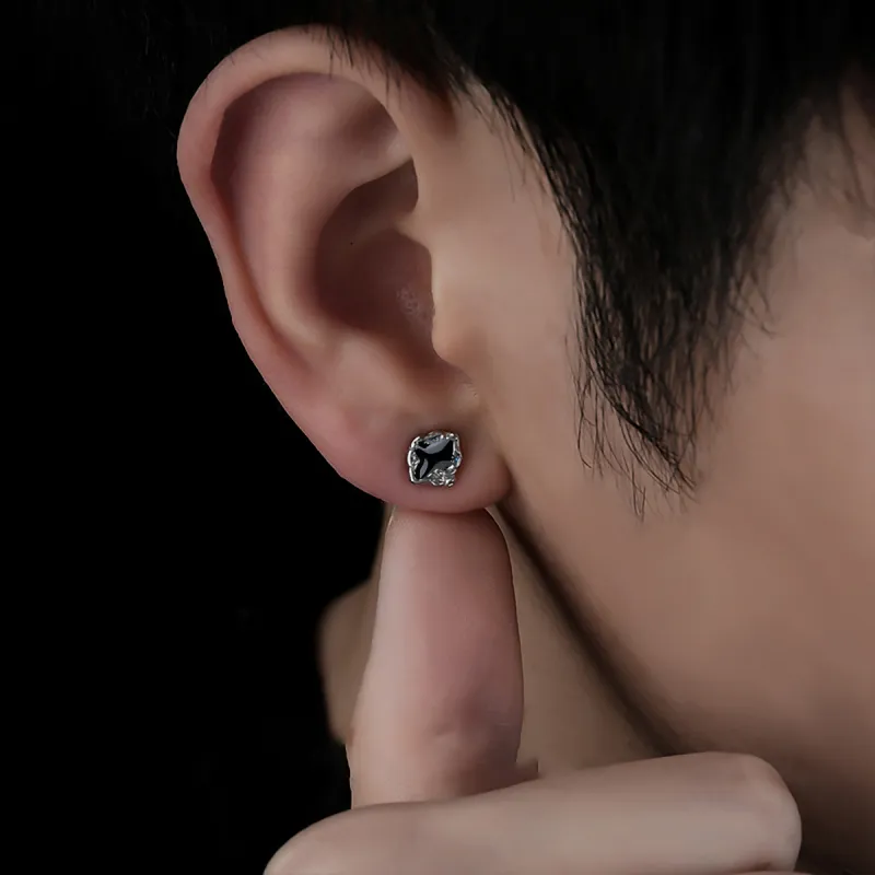 ZANC Alloy Stud Earrings Unisex-4