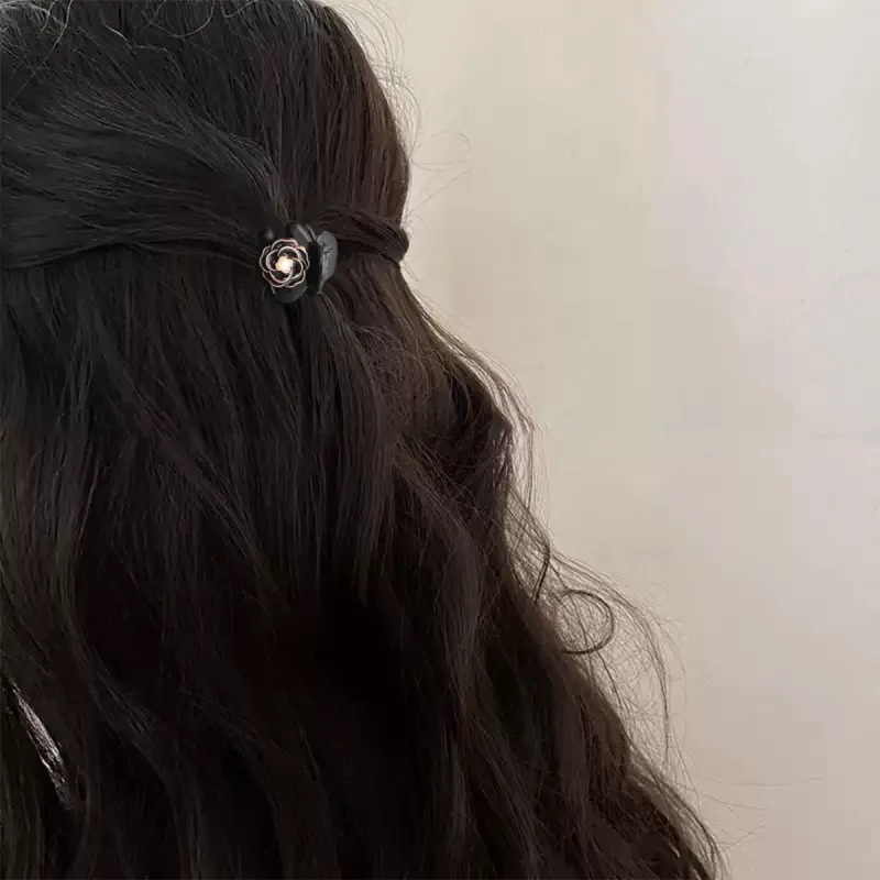 ZANC Acrylic Hair Clips Women's Black White-19