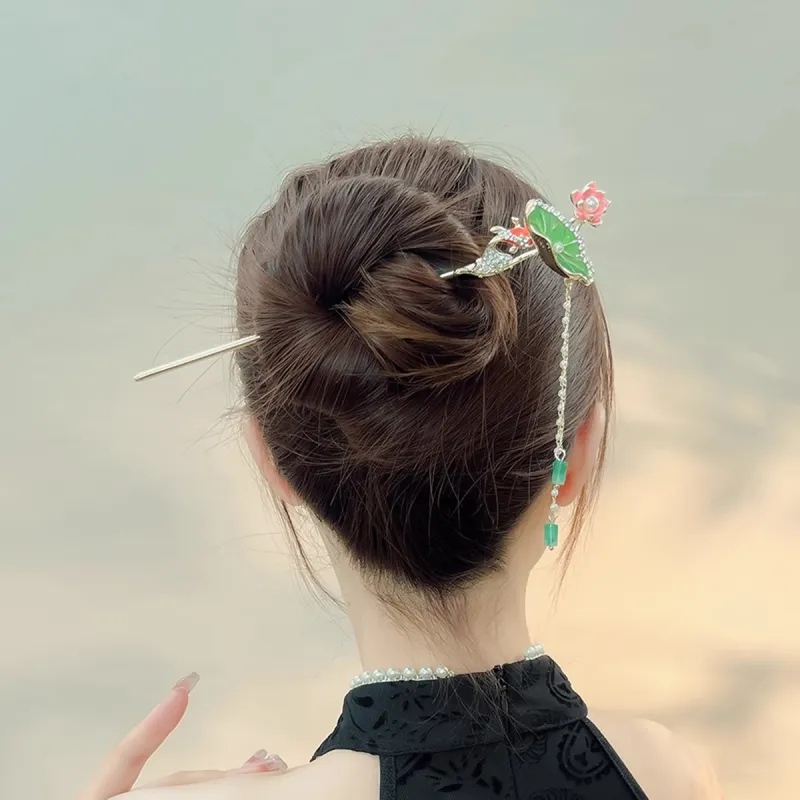 ZANC Alloy Faux Pearl Hairpins Women's-4