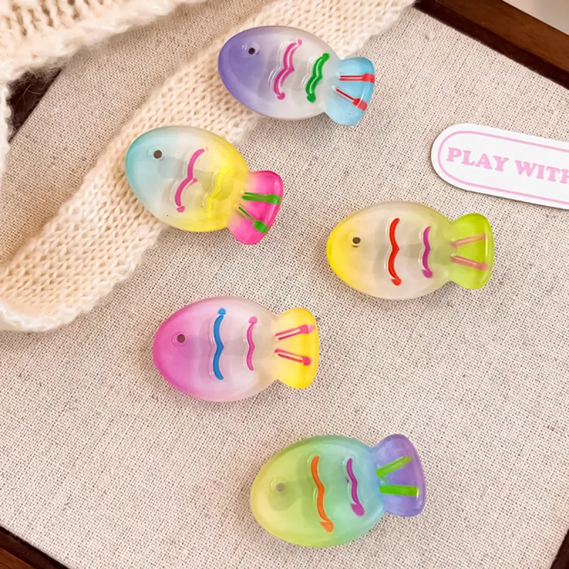 ZANC Acrylic Hair Clips Women's Multiple Colors-2