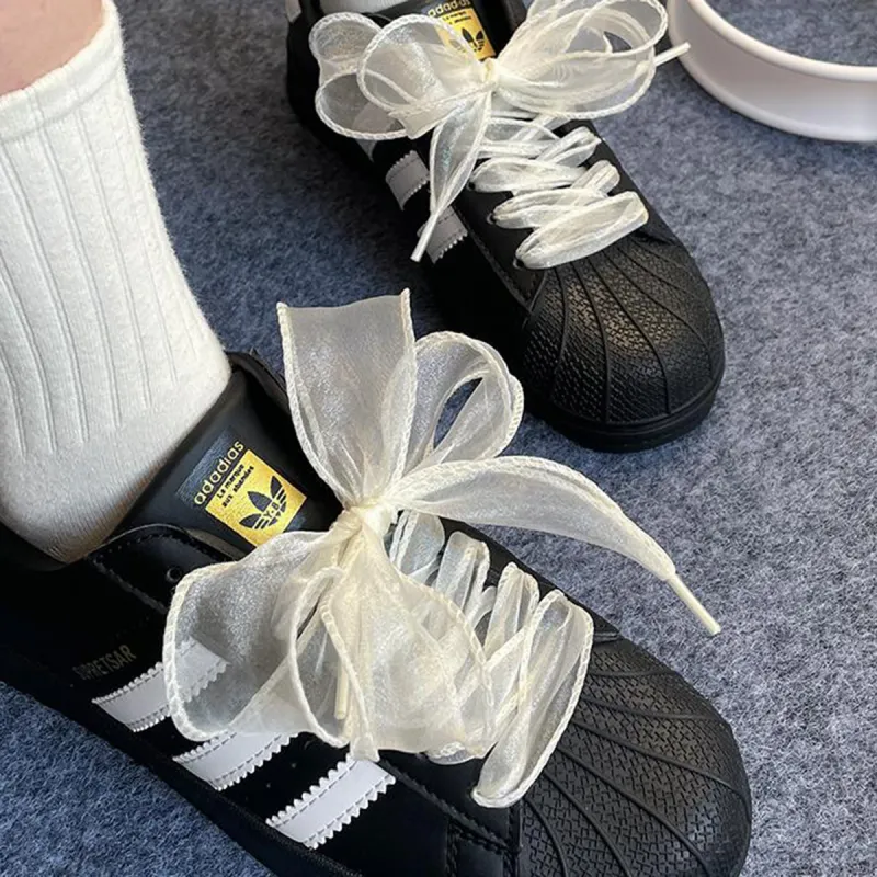 ZANC Chiffon Gauze Shoelaces Unisex-4