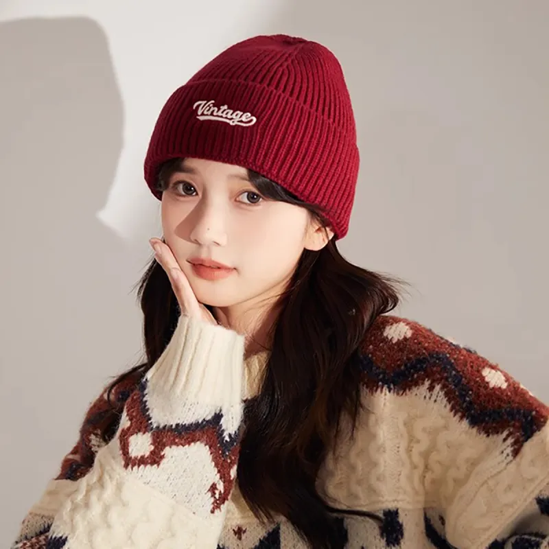 ZANC Polyester Knitted Hat Unisex Multiple Colors-10