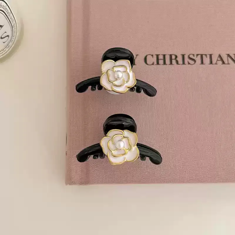 ZANC Acrylic Hair Clips Women's Black White-7