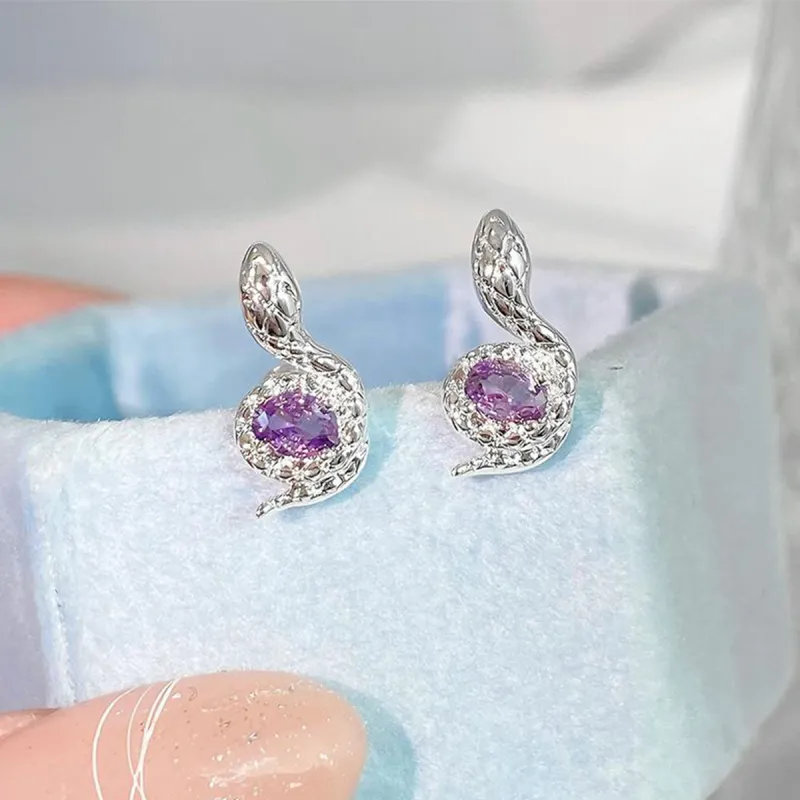 ZANC Titanium Steel Stud Earrings Women's-4