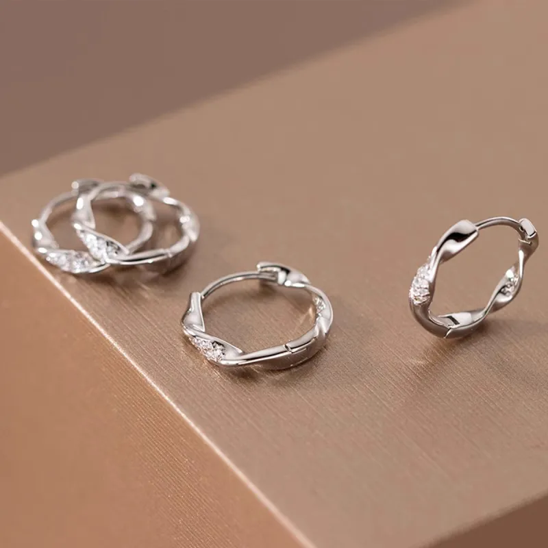 ZANC S999 Fine Silver Earrings Unisex-4