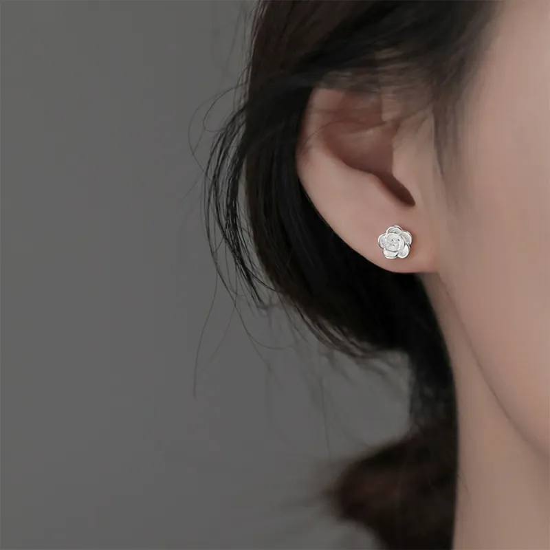 ZANC 999 Fine Silver Stud Earrings Women's-1