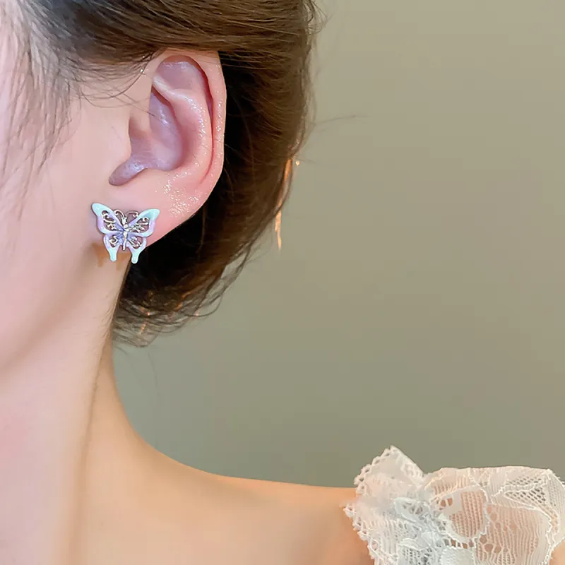 ZANC Alloy Stud Earrings Women's-5