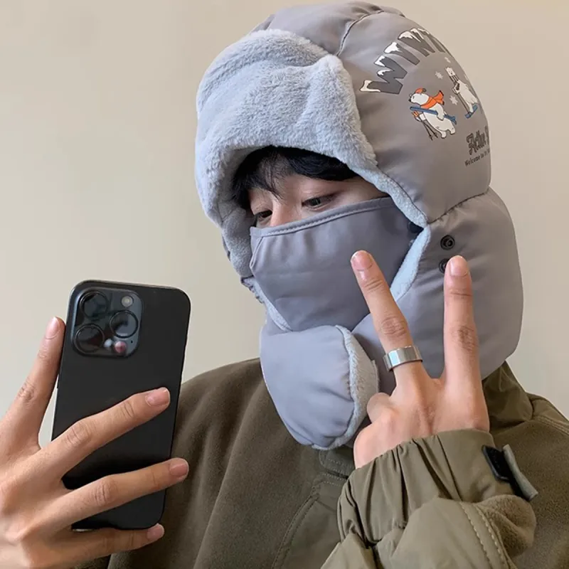 ZANC Polyester Trapper Hats Unisex Multiple Colors-7