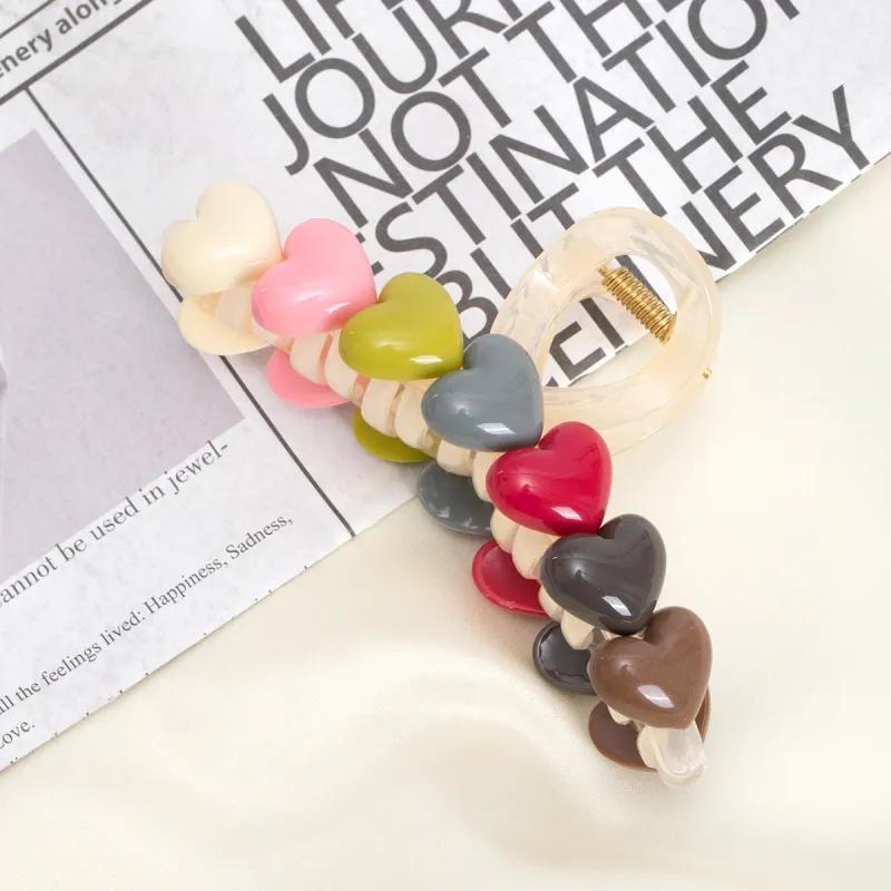 ZANC Acrylic Hair Clips Women's Multiple Colors-5