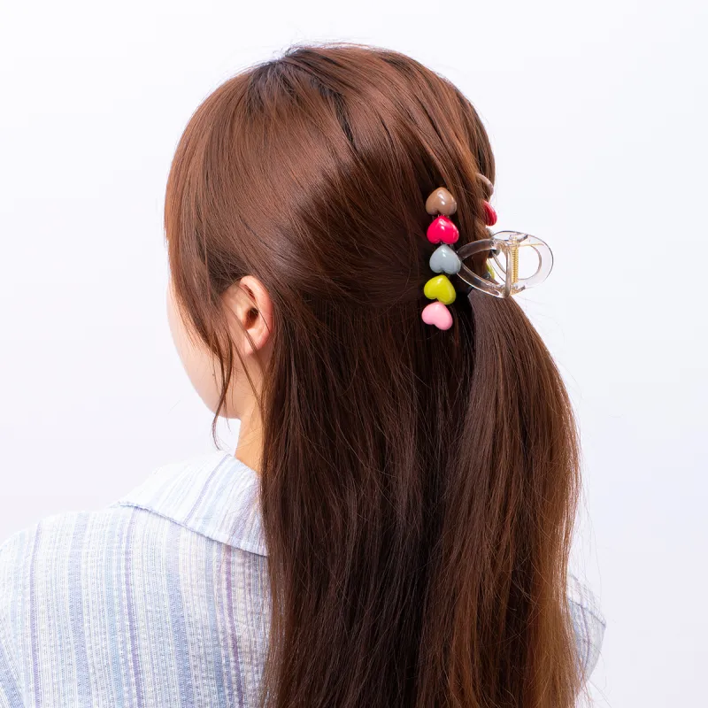 ZANC Acrylic Hair Clips Women's Multiple Colors-15