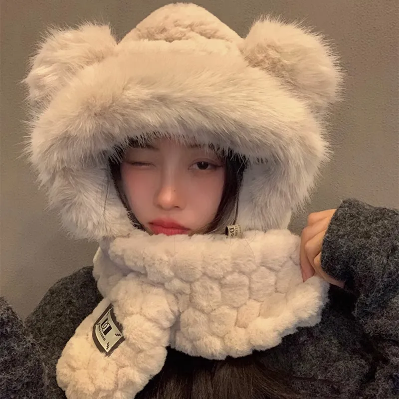 ZANC Polyester Hoods & Plush Hats Unisex-1
