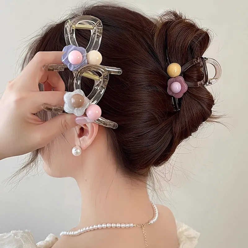 ZANC Hair Clips Women's White Pink Green Blue-10