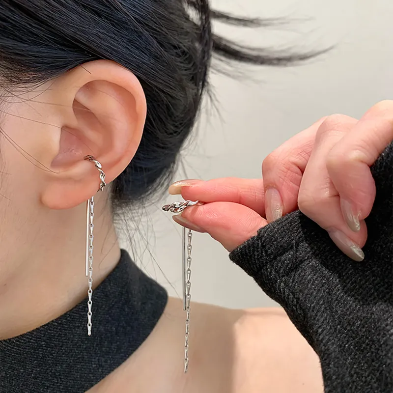 ZANC Alloy Clip On Earrings Women's-9