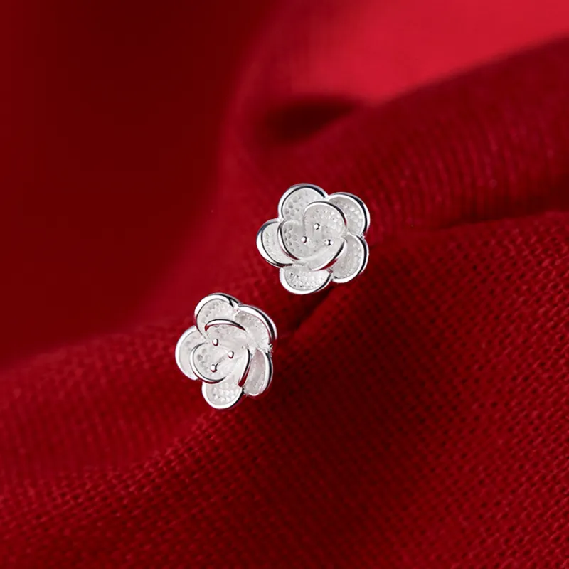 ZANC 999 Fine Silver Stud Earrings Women's-4